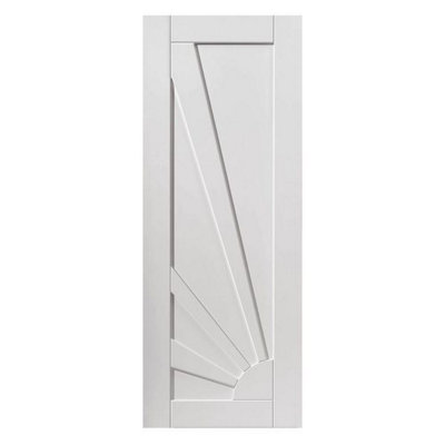 JB Kind Doors Aurora White Primed Internal Door from B&Q