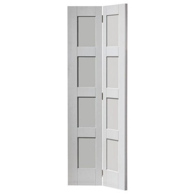 JB Kind Doors Montserrat White Bi-Fold Internal Door from B&Q