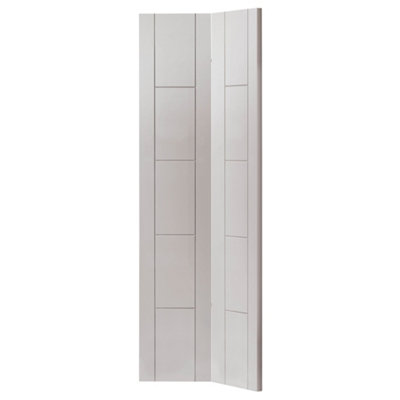 JB Kind Doors Tigris White Bi-Fold Internal DoorFinished from B&Q