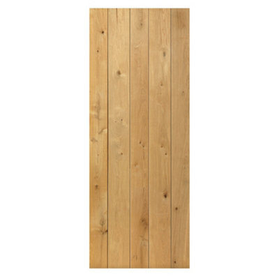 B&Q -  Rustic Oak Ledged Internal Door