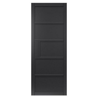 JB Kind Doors Urban Industrial Metro Black Internal Door from B&Q