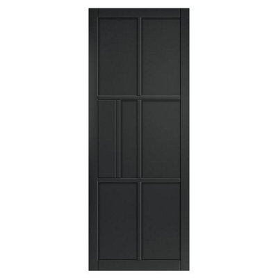 JB Kind Doors Urban Industrial Civic Black Internal Door from B&Q
