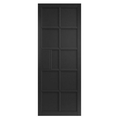 JB Kind Doors Urban Industrial Plaza Black Internal Door from B&Q