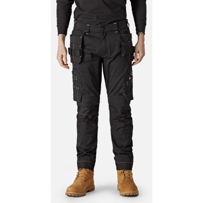 Dickies Universal Flex Slim Fit Work Trousers Black38R