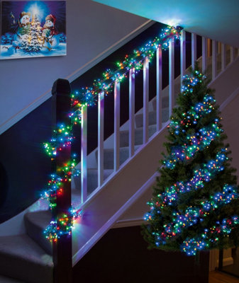Premier Decorations Limited 720 Led Christmas Cluster Lights Multi-Coloured Multi Action Timer Lights 9.3M from B&Q