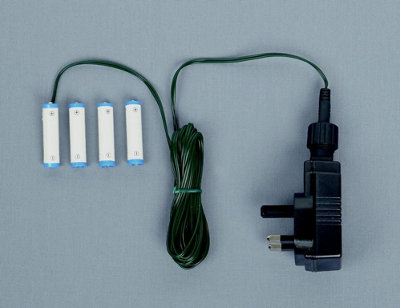 Premier Decorations Premier Christmas Plug In Battery Replacement Adaptor 6 Volts 4 X Aaa from B&Q