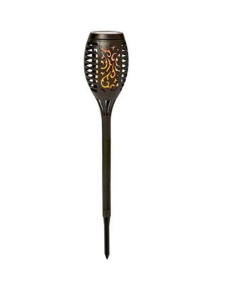 Premier Decorations Limited Two Flickering Flame Effect Solar Torches from B&Q
