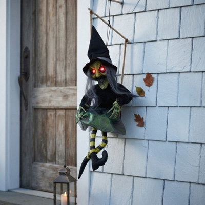Garden Greatness Unisex Multicolor Hanging Animated Kicking Witch On Swing | Size: 1 Pack - Image 5