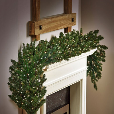 Premier Decorations Limited Premier Christmas Garland String Light White & Warm White Treebrights 240 Led 6M from B&Q