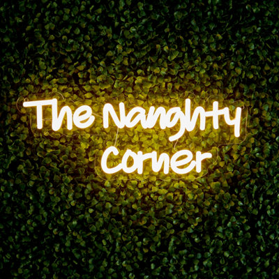 Premier Decorations The Outdoor Living Company Led Neon Wall Sign QuoteThe Naughty Corner from B&Q