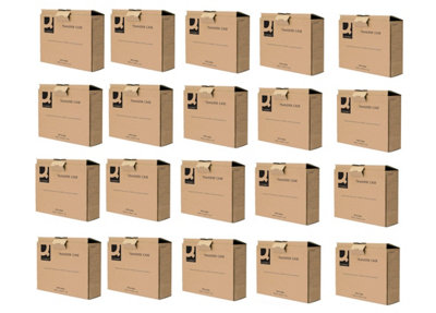 Q-Connect Transfer Case Brown (20 Pack) Kf21666,w317 X D92 X H241mm from B&Q