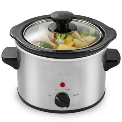 B&Q -  Stainless Steel 1.5L Slow Cooker