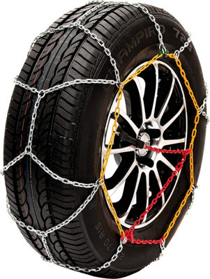 Netagon Husky Sumex Winter Classic Alloy Steel Snow Chains For 14" Car Wheel Tyres (145/80 R14)