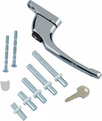 Era Universal Window Handle Inline Espagnolette  Handle Multi-Spindle Chrome from B&Q