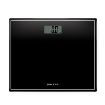 Salter Black Compact Electronic Digital Bathroom Scales from B&Q