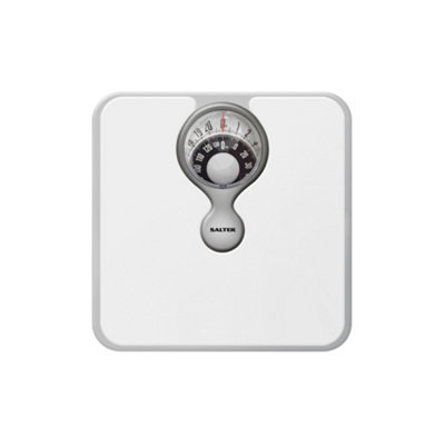 B&Q -  Matt White Compact Mechanical Bathroom Scales