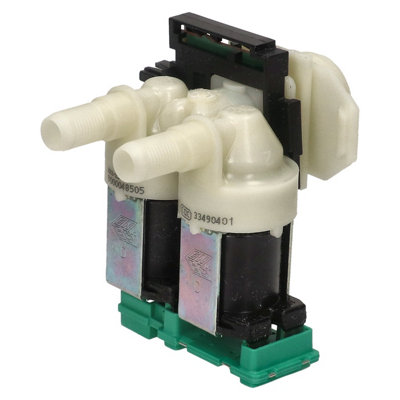 Bosch Cold Water Double Inlet Solenoid Valve : 180Deg. With 10.5 Bore Outlets from B&Q