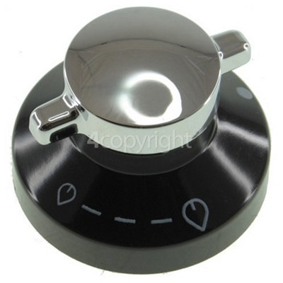 Stoves Hob / Grill Control KnobBlack & Chrome from B&Q
