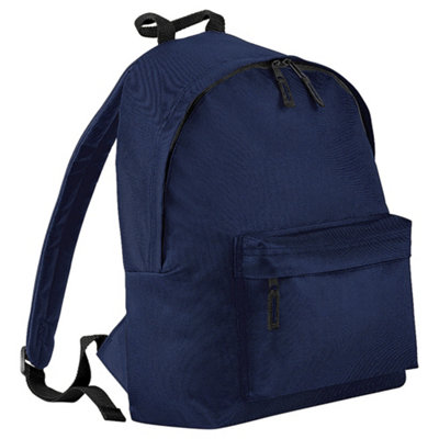 B&Q Beechfield Childrens Junior Fashion Backpack Bags / Rucksack / School French Navy (One Size)