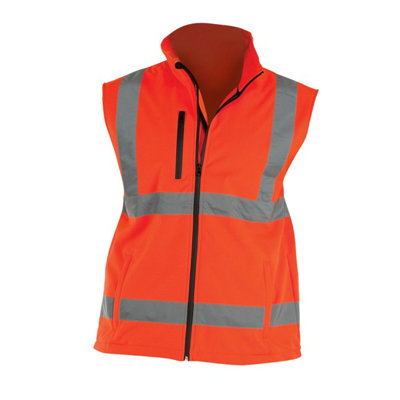 Yoko Mens Hi Vis Softshell Bodywarmer / Workwear from B&Q