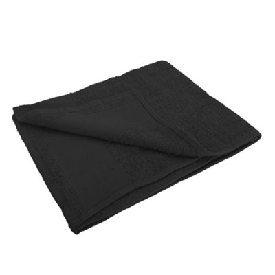 Sols Island 50 Hand Towel (50 X 100Cm) Black (One) from B&Q