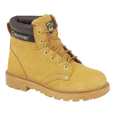 Grafters Mens Apprentice 6 Eye Safety Toe Cap Boots Honey (13 Uk) from B&Q