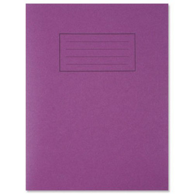 Silvine Exercise Book Ruled And Margin 80 Pages 229X178mm Purple Ref Ex100 from B&Q