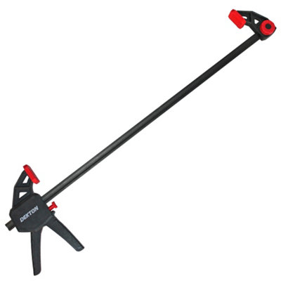 Dekton 2Pc 24" Quick Grip Speed Ratchet Vice Bar Clamps 300mm Rapid Clamp Set from B&Q