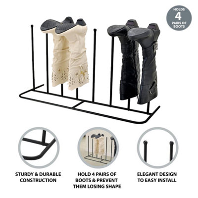 Vivo 4 Pair Wellington Walking Boot Rack Stand Wellies Welly Shoes Indoor Outdoor from B&Q