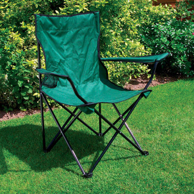Vivo Portable Folding Camping Chair For Fishing Beach Garden Picnic FestivalGreen from B&Q
