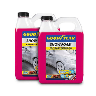 Vivo Goodyear Snow Foam Shampoo Car Wash 5L Ph NeutralCherry Scent (2 Pack) from B&Q