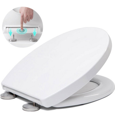 Vivo Soft Close Toilet Seat With Quick Release For Easy Clean