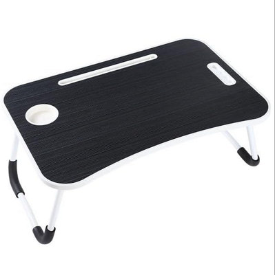 Vivo Folding Laptop Bed Table With Cup HolderBlack from B&Q