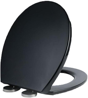 Vivo Soft Close Toilet Seat With Quick Release For Easy CleanBlack