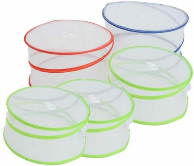 Vivo 5Pc Pop-Up Food Cover Set Picnic Protectors Collapsible Insect Net Storage Mesh from B&Q
