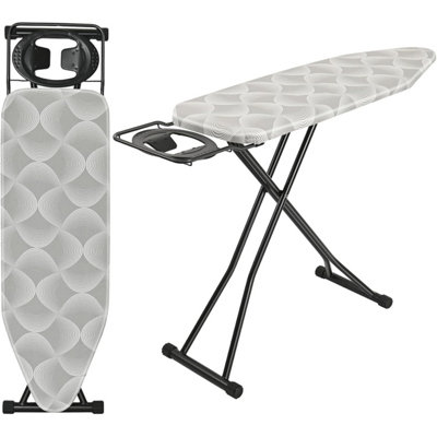 Vivo 122 X 38Cm Folding Ironing Board Jumbo Iron Rest 6 Adjustable Height Foldable from B&Q