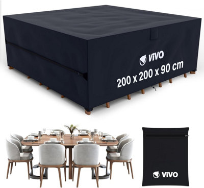 Vivo Garden Furniture Set Covers 200X200x90cm Rattan Tear Resistant Oxford Fabric 420D
