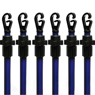 Vivo 6X 2.6M Telescopic Washing Line Prop Pole Clothesline Garden Clothes Drying Airer from B&Q
