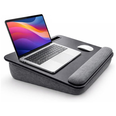 Vivo Portable Laptop Lap Desk Tray Cushion Lightweight Stand Mouse Pad Wrist Rest With Cushion from B&Q