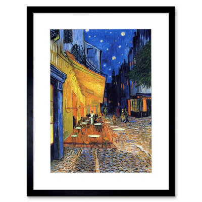 Artery8 Vincent Van Gogh Cafe Terrace Night Place Du Forum Arles 1888 Framed Wall Art Print from B&Q