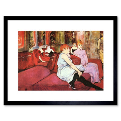 B&Q -  Painting Toulouse-Lautrec Moulin Rouge 12X16" Framed Wall Art Print