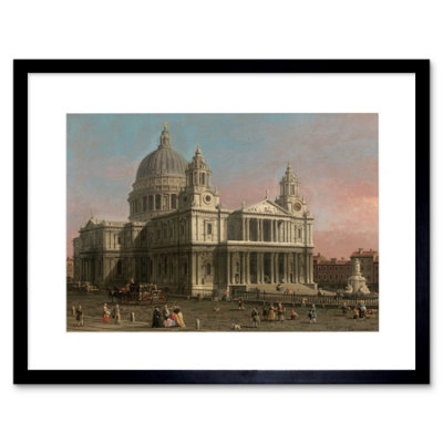 Artery8 Old Master Canaletto St Pauls Cathedral London Framed Wall Art Print from B&Q