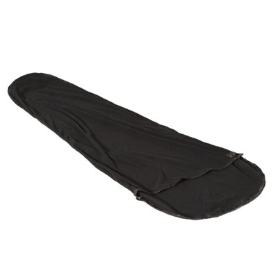 Eurohike Deluxe Fleece Mummy Sleeping Bag Liner With Drawcord Hood from B&Q