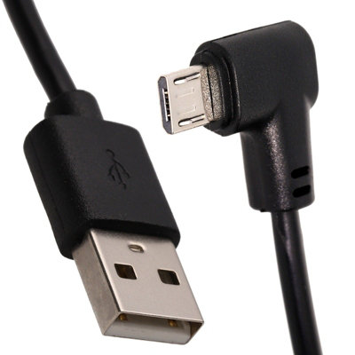 Kenable Right Angle Usb To Micro Fast Charge Phone Gaming Charger Cable 22Awg 1M from B&Q