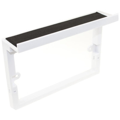 B&Q -  Faceplate Surround With Shelf For Usb Power Outlets Mobile Phone Holder White