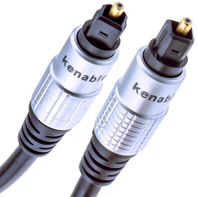 B&Q -  Pure Tos Link Toslink Optical Digital Audio Cable Hq 6mm Lead 10M