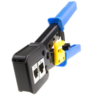 Kenable Professional Rj45 Ratchet Ez Crimper For Through Cat5E Cat6 Rj45 Rj11 Rj12 from B&Q