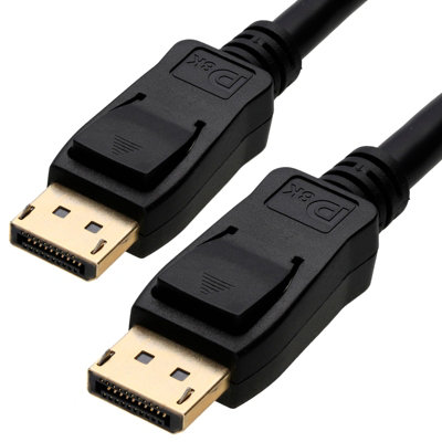 Kenable Displayport V1.4 Hbr3 8K 60Hz 4K 120Hz Mst 32.4G Hdr Cable Gold 3M from B&Q