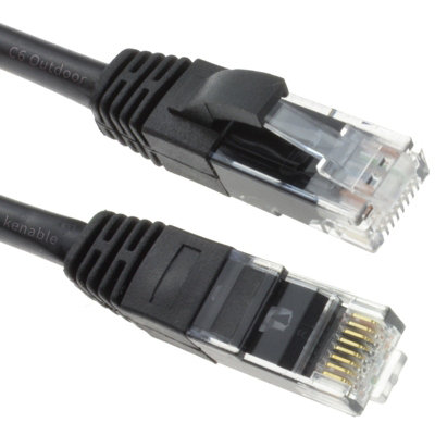 B&Q -  Outdoor External Cat6 Copper Utp Network Cable Gigabit Ethernet Patch Lead 15M