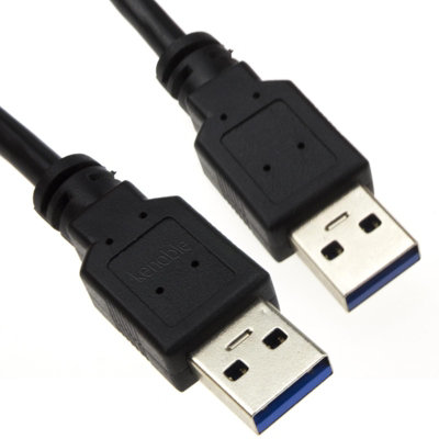 Kenable Usb 3.0 Superspeed Type A Plug To A Plug Cable Lead 1M Black from B&Q
